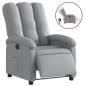vidaXL Sillón reclinable eléctrico tela gris claro vidaXL Sillón reclinable eléctrico tela gris claro