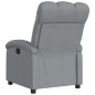 vidaXL Sillón reclinable eléctrico tela gris claro vidaXL Sillón reclinable eléctrico tela gris claro