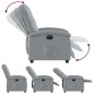 vidaXL Sillón reclinable eléctrico tela gris claro vidaXL Sillón reclinable eléctrico tela gris claro