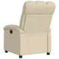vidaXL Sillón reclinable eléctrico de tela crema vidaXL Sillón reclinable eléctrico de tela crema