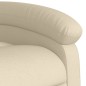 vidaXL Sillón reclinable eléctrico de tela crema vidaXL Sillón reclinable eléctrico de tela crema