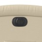 vidaXL Sillón reclinable eléctrico de tela crema vidaXL Sillón reclinable eléctrico de tela crema