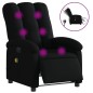 vidaXL Sillón reclinable de masaje eléctrico tela negro vidaXL Sillón reclinable de masaje eléctrico tela negro