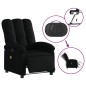 vidaXL Sillón reclinable de masaje eléctrico tela negro vidaXL Sillón reclinable de masaje eléctrico tela negro