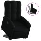 vidaXL Sillón reclinable elevable tela negro vidaXL Sillón reclinable elevable tela negro