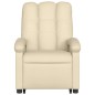 vidaXL Silla de masaje reclinable de pie de tela color crema vidaXL Silla de masaje reclinable de pie de tela color crema