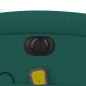 vidaXL Sillón reclinable de masaje eléctrico tela verde oscuro