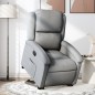vidaXL Sillón reclinable elevable de tela gris claro vidaXL Sillón reclinable elevable de tela gris claro