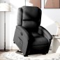 vidaXL Sillón reclinable elevable tela negro vidaXL Sillón reclinable elevable tela negro