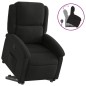 vidaXL Sillón reclinable elevable tela negro vidaXL Sillón reclinable elevable tela negro