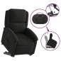 vidaXL Sillón reclinable elevable tela negro vidaXL Sillón reclinable elevable tela negro