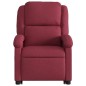 vidaXL Sillón reclinable de masaje elevable tela rojo tinto vidaXL Sillón reclinable de masaje elevable tela rojo tinto