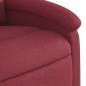 vidaXL Sillón reclinable de masaje elevable tela rojo tinto vidaXL Sillón reclinable de masaje elevable tela rojo tinto