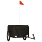 vidaXL Remolque para bicicleta hierro negro 45 kg vidaXL Remolque para bicicleta hierro negro 45 kg