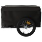 vidaXL Remolque para bicicleta hierro negro 45 kg vidaXL Remolque para bicicleta hierro negro 45 kg