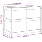 vidaXL Jardinera de madera maciza de pino 90x50x70 cm vidaXL Jardinera de madera maciza de pino 90x50x70 cm