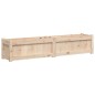 vidaXL Jardinera de madera maciza de pino 150x31x31 cm
