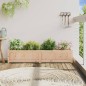 vidaXL Jardinera de madera maciza de pino 150x31x31 cm