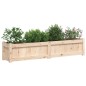 vidaXL Jardinera de madera maciza de pino 150x31x31 cm