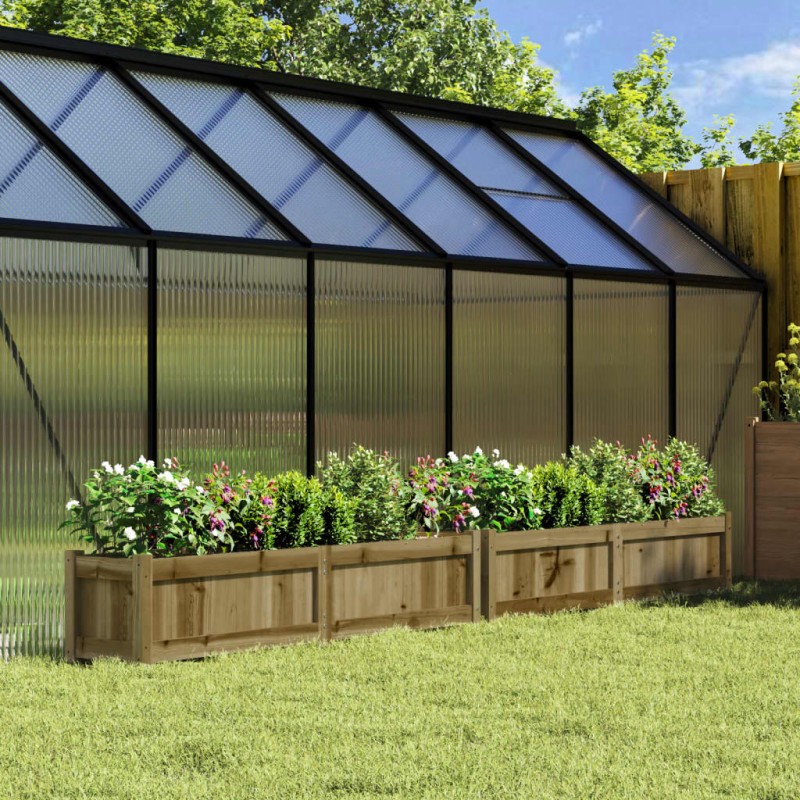 vidaXL Jardineras de exterior 2 unidades madera impregnada de pino vidaXL Jardineras de exterior 2 unidades madera impregnada de pino