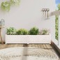 vidaXL Jardinera de madera maciza de pino blanca 150x31x31 cm vidaXL Jardinera de madera maciza de pino blanca 150x31x31 cm