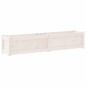 vidaXL Jardinera de madera maciza de pino blanca 150x31x31 cm vidaXL Jardinera de madera maciza de pino blanca 150x31x31 cm