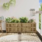vidaXL Jardinera de madera de pino impregnada 150x50x50cm vidaXL Jardinera de madera de pino impregnada 150x50x50cm