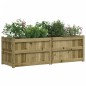 vidaXL Jardinera de madera de pino impregnada 150x50x50cm vidaXL Jardinera de madera de pino impregnada 150x50x50cm