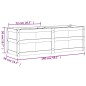 vidaXL Jardinera de madera de pino impregnada 150x50x50cm vidaXL Jardinera de madera de pino impregnada 150x50x50cm