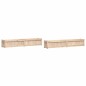 vidaXL Jardineras de exterior 2 unidades madera maciza de pino vidaXL Jardineras de exterior 2 unidades madera maciza de pino