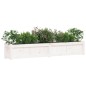 vidaXL Jardineras de exterior 2 unidades madera maciza de pino blanco vidaXL Jardineras de exterior 2 unidades madera maciza de pino blanco