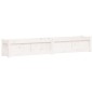 vidaXL Jardineras de exterior 2 unidades madera maciza de pino blanco vidaXL Jardineras de exterior 2 unidades madera maciza de pino blanco