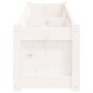 vidaXL Jardineras de exterior 2 unidades madera maciza de pino blanco vidaXL Jardineras de exterior 2 unidades madera maciza de pino blanco