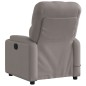 vidaXL Sillón reclinable de masaje eléctrico tela gris taupe vidaXL Sillón reclinable de masaje eléctrico tela gris taupe