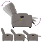 vidaXL Sillón reclinable de masaje eléctrico tela gris taupe vidaXL Sillón reclinable de masaje eléctrico tela gris taupe