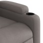 vidaXL Sillón reclinable de masaje eléctrico tela gris taupe vidaXL Sillón reclinable de masaje eléctrico tela gris taupe