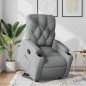 vidaXL Sillón reclinable elevable de tela gris claro vidaXL Sillón reclinable elevable de tela gris claro