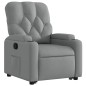 vidaXL Sillón reclinable elevable de tela gris claro vidaXL Sillón reclinable elevable de tela gris claro