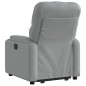 vidaXL Sillón reclinable elevable de tela gris claro vidaXL Sillón reclinable elevable de tela gris claro