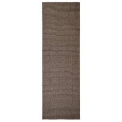 vidaXL Alfombra de sisal para rascador marrón 80x250 cm