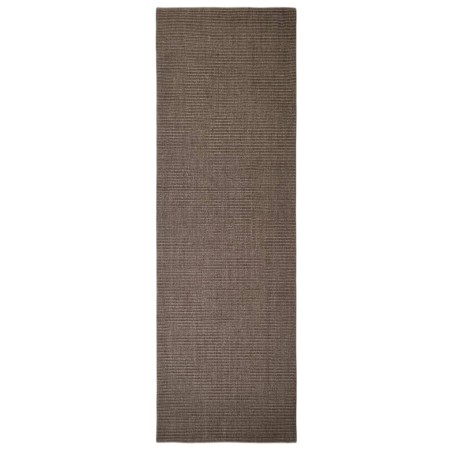 vidaXL Alfombra de sisal para rascador marrón 80x250 cm