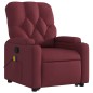vidaXL Sillón reclinable de masaje elevable tela rojo tinto vidaXL Sillón reclinable de masaje elevable tela rojo tinto