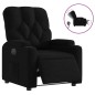 vidaXL Sillón reclinable eléctrico de tela negro vidaXL Sillón reclinable eléctrico de tela negro