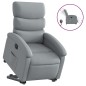 vidaXL Sillón eléctrico reclinable elevable de tela gris claro vidaXL Sillón eléctrico reclinable elevable de tela gris claro