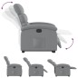 vidaXL Sillón eléctrico reclinable elevable de tela gris claro vidaXL Sillón eléctrico reclinable elevable de tela gris claro
