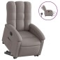 vidaXL Sillón eléctrico reclinable elevable de tela gris taupe vidaXL Sillón eléctrico reclinable elevable de tela gris taupe
