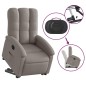 vidaXL Sillón eléctrico reclinable elevable de tela gris taupe vidaXL Sillón eléctrico reclinable elevable de tela gris taupe