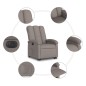 vidaXL Sillón eléctrico reclinable elevable de tela gris taupe vidaXL Sillón eléctrico reclinable elevable de tela gris taupe