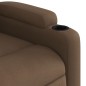 vidaXL Sillón de masaje eléctrico reclinable elevable tela marrón vidaXL Sillón de masaje eléctrico reclinable elevable tela marrón