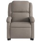 vidaXL Sillón de masaje eléctrico reclinable elevable tela taupé vidaXL Sillón de masaje eléctrico reclinable elevable tela taupé